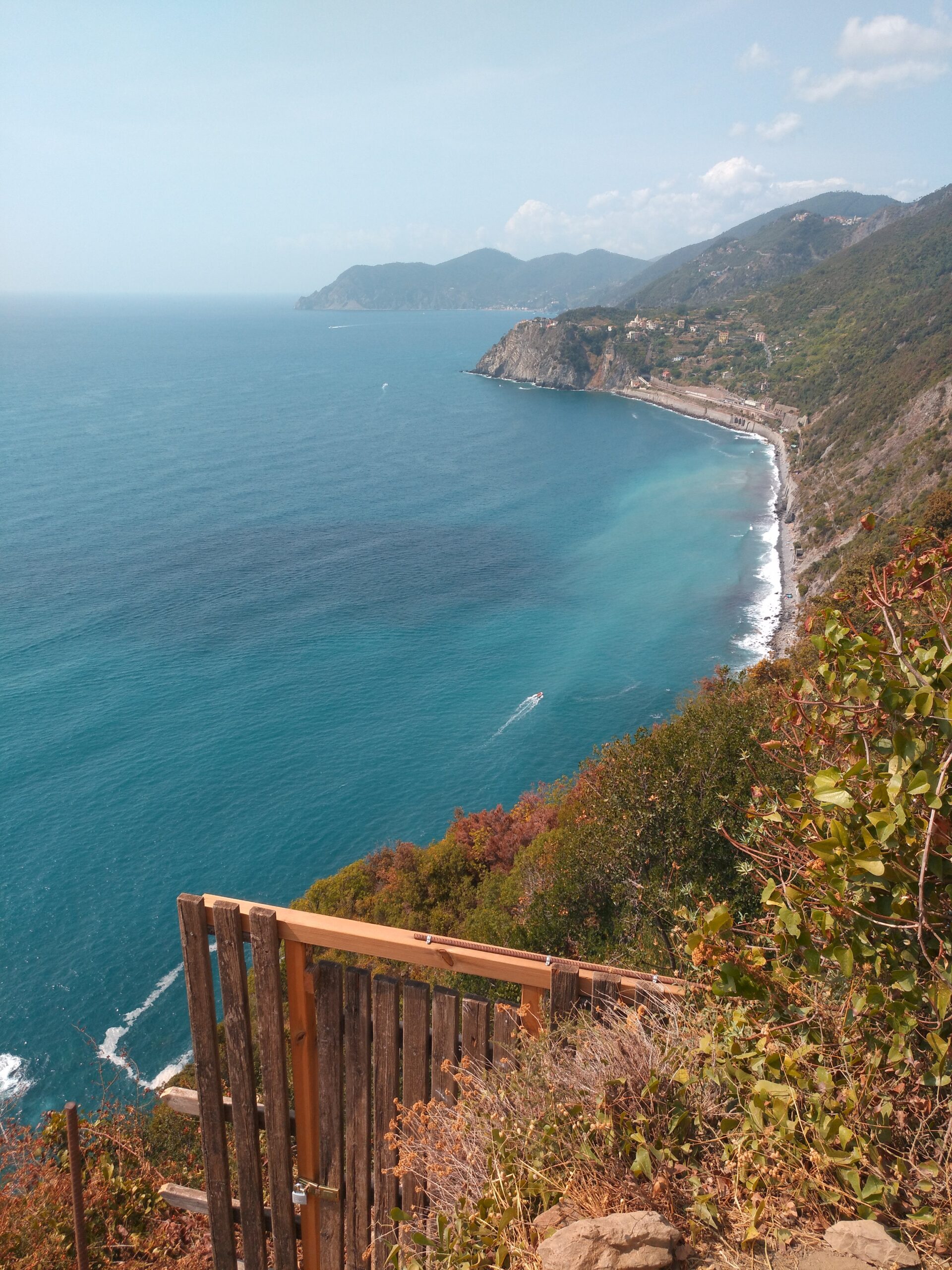 vue mer côte cinque terre